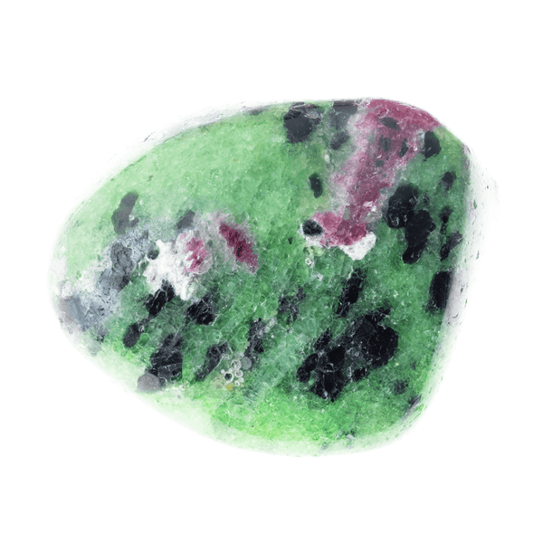 Ruby Zoisite crystal with green and pink natural pattern
