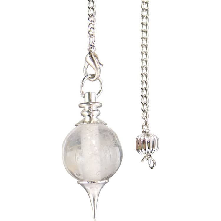 Crystal Clear Quartz Sephoroton Pendulum Dowsing Balancing Reiki Healing Stone | My Little Magic Shop