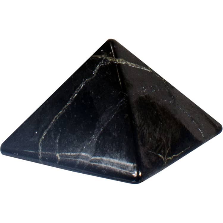 Shungite Gemstone Carving Pyramid | My Little Magic Shop