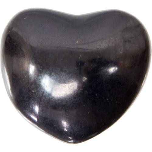 Shungite Puffed Gemstone Heart | My Little Magic Shop