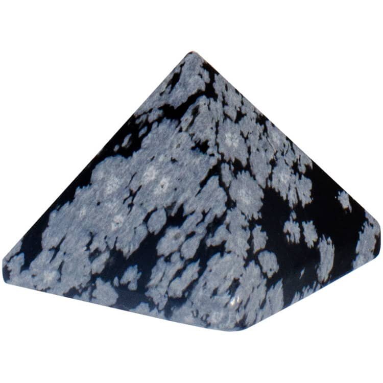 Snowflake Obsidian Gemstone Pyramid | My Little Magic Shop