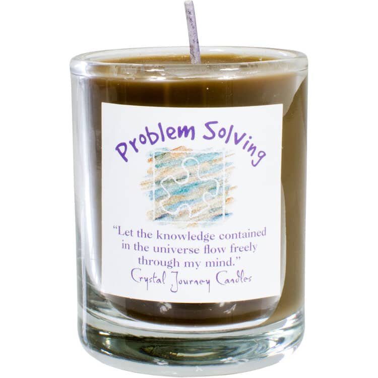 Soy Herbal Filled Votive Problem Solving Candle | My Little Magic Shop