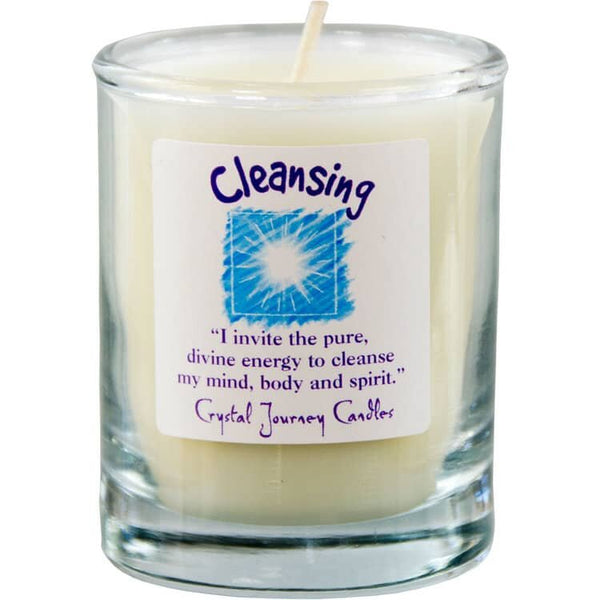 Cleansing Soy Herbal Filled Votive Candle | My Little Magic Shop