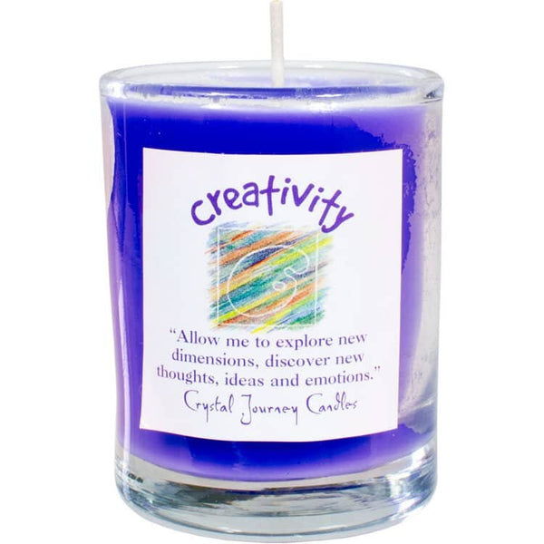 Creativity Soy Herbal Filled Votive Candle | My Little Magic Shop