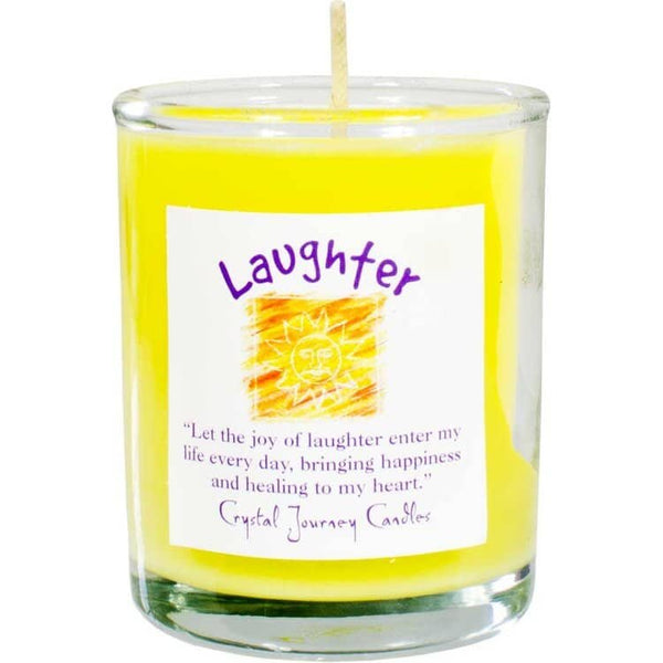 Laughter Soy Herbal Filled Votive Candle | My Little Magic Shop