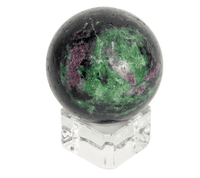 Crystal Clear Square Glass Ball Base Sphere Display Stand Square Cube Holder for Table Decor | My Little Magic Shop