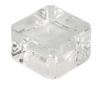 Crystal Clear Square Glass Ball Base Sphere Display Stand Square Cube Holder for Table Decor | My Little Magic Shop