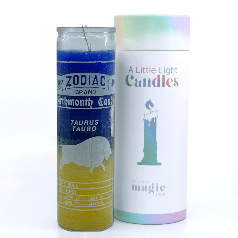 Taurus Zodiac 7 Day Candle | My Little Magic Shop