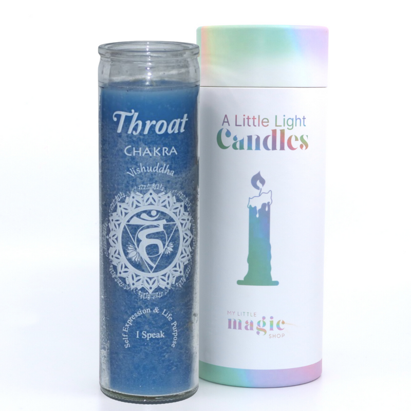 Throat Chakra 7 Day Candle | My Little Magic Shop