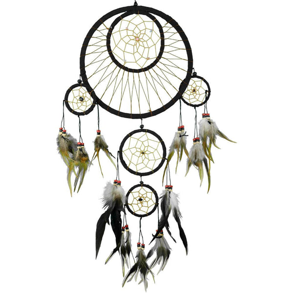 Transcendence Dreamcatcher – Handwoven dreamcatcher with feathers and spiritual accents for dream protection and higher energy alignment.