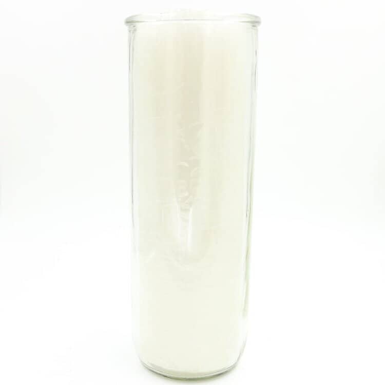 White Pullout Candle with Glass | My Little Magic Shop