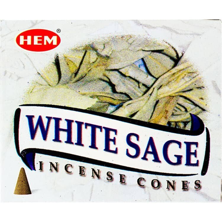HEM White Sage Incense Dhoop Cones with Exotic Fragrance | My Little Magic Shop