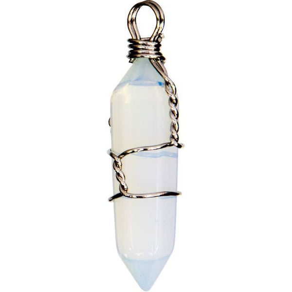 Opalite Wire Wrapped Pendants Point | My Little Magic Shop