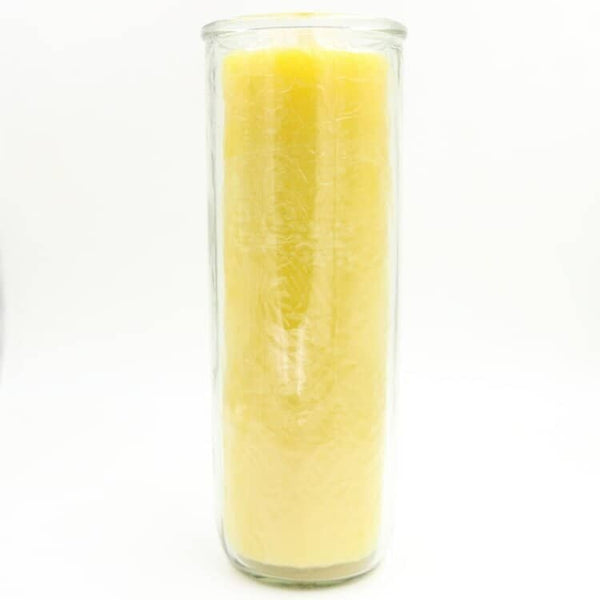 Yellow Pullout Candle with Glass | My Little Magic Shop