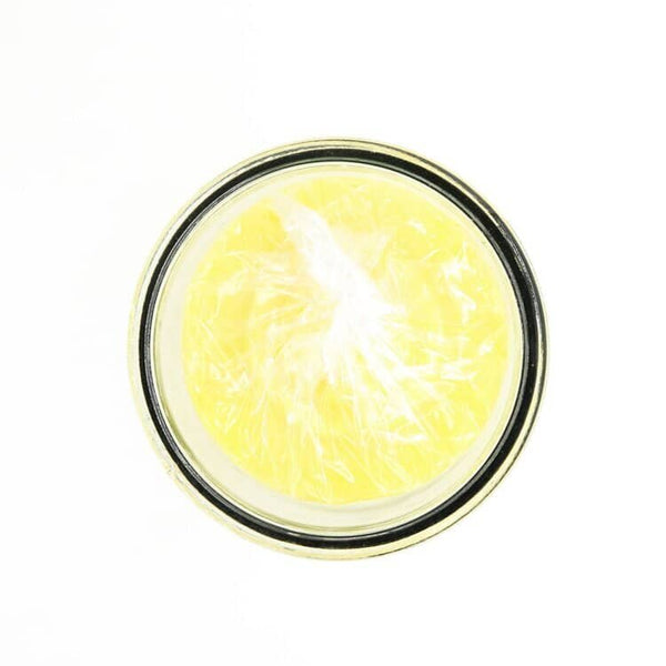 Yellow Pullout Candle with Glass | My Little Magic Shop