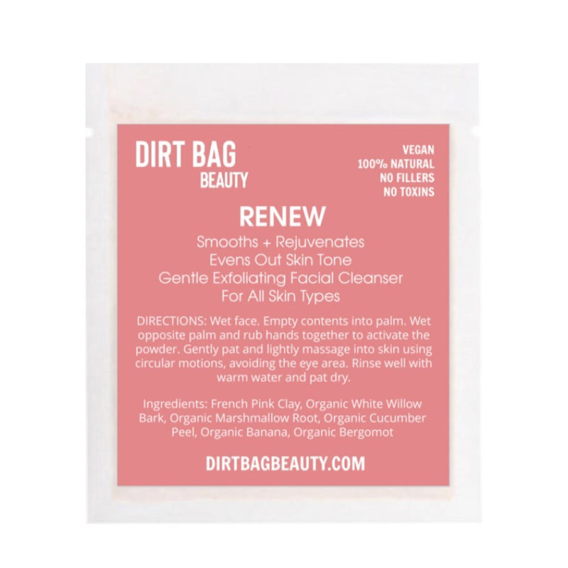 Renew Dirt Bag Exfoliating Vegan Facial Cleanser | My Little Magic Shop